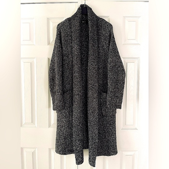 Zara Sweaters - Zara Long Knitted Open Cardigan Size M
